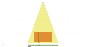 Diagram of a x-ray shadow graph